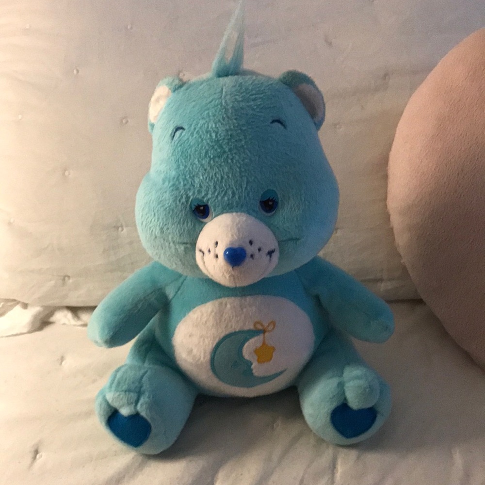 Blue care bear bedtime bear vintage toy plush